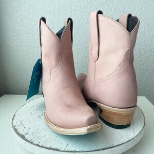 Lane EMMA JANE Womens Cowboy Bootie 9 Western Pink Cowgirl Short Ankle Boots